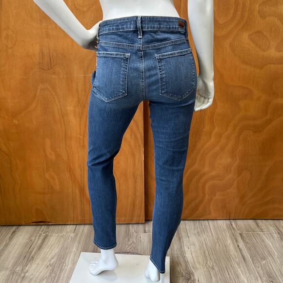 PAIGE Verdugo Ankle Distressed Blue Jeans Size W31 - Picture 2 of 11